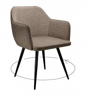 Стул DikLine 277 поворотный NS05 CAPPUCCINO, ножки черные в Тюмени - mebel-tymen.ru | фото